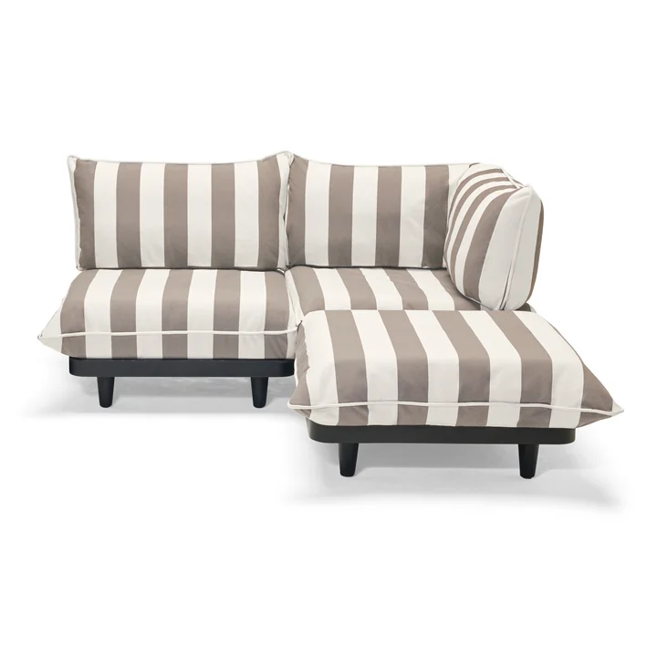 Fatboy - Paletti Outdoor Set, medium, wit/cacao gestreept