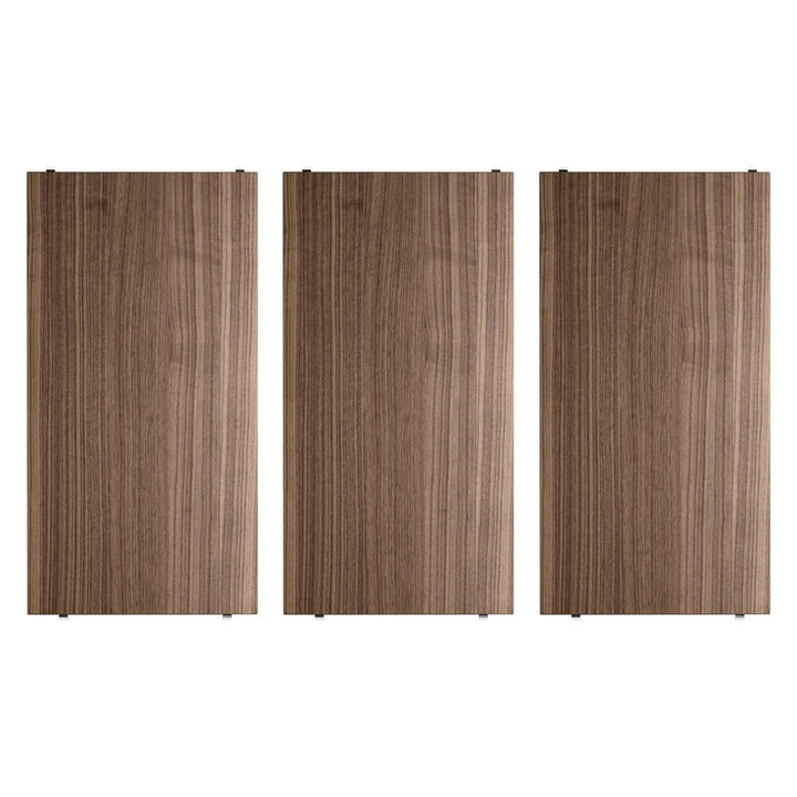 String - Legplank 58 x 30 cm (3-pak), walnoot