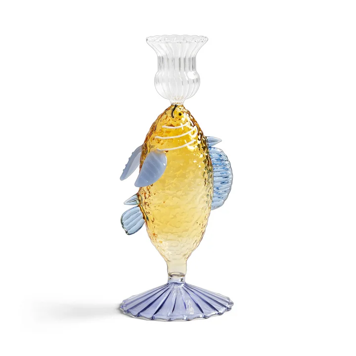 & klevering - Vissen kandelaar, geel