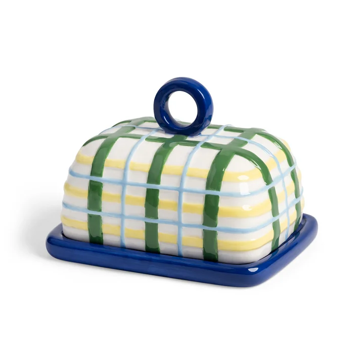 & klevering Plaid - Botervloot, blauw
