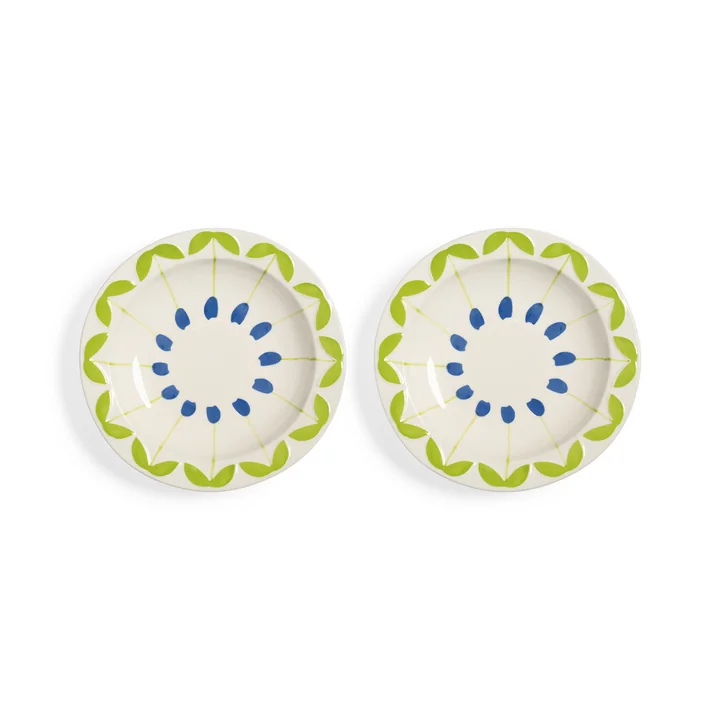 & klevering Folk - Kom Ø 22,5 cm, blauw (set van 2)