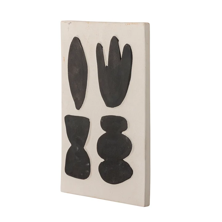 Bloomingville - Lutton wanddecoratie, 20 x 28,5 cm, wit/grijs