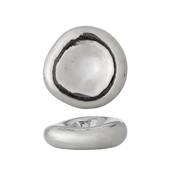 Bloomingville - Shine kom, Ø 18 x 6 cm, zilver