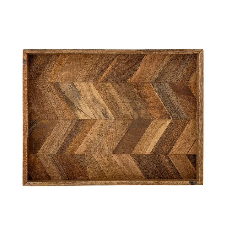 Bloomingville - Katalyn dienblad, 30 x 40 cm, natuurlijke mango