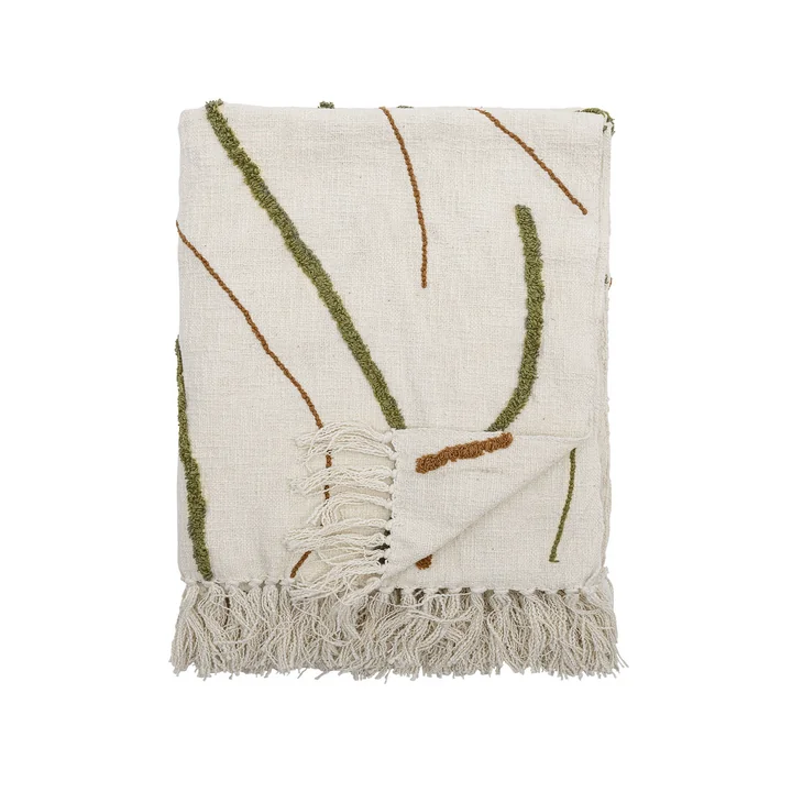 Bloomingville - Osasio deken, 130 x 150 cm, groen