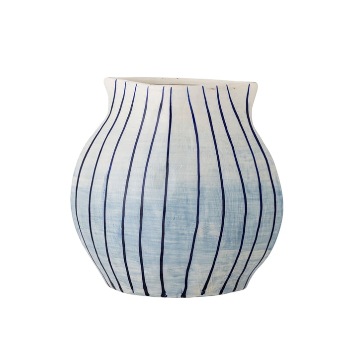 Bloomingville - Esra vaas, H 22 cm, blauw