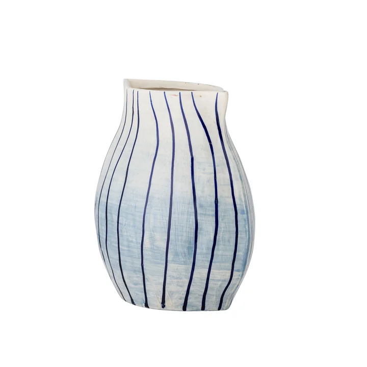 Bloomingville - Esra vaas, H 22 cm, blauw