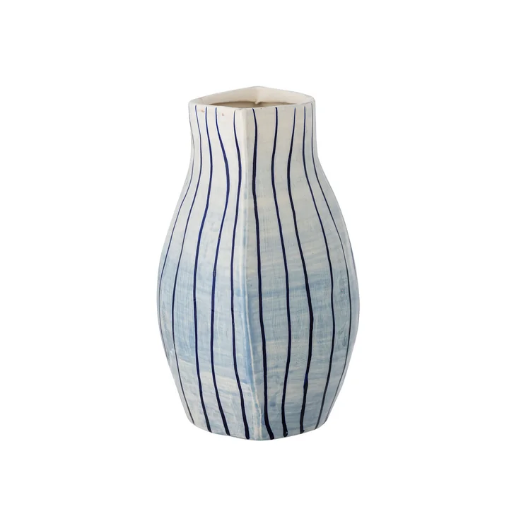 Bloomingville - Esra vaas, H 22 cm, blauw