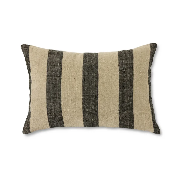 Bayside Hkliving - Linnen kussen, 60 x 40 cm, bruin/beige