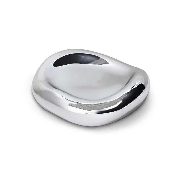 HKliving Gleam - Glazen kom, chroom