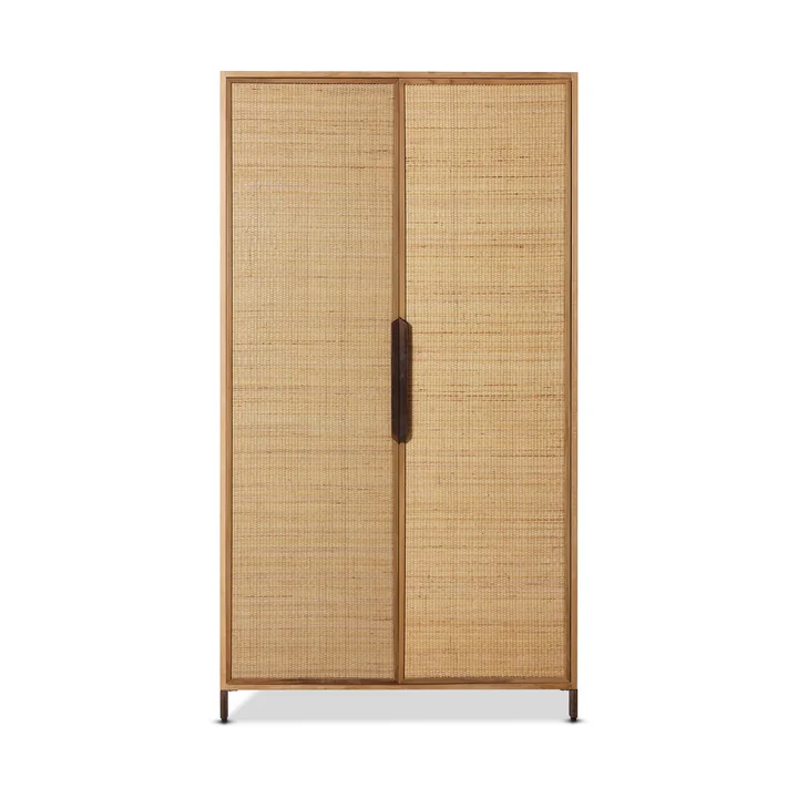 HKliving Pioneer - Kast, 100 x 180 cm, rotan