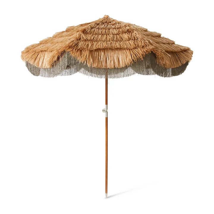 HKliving Serengeti - Parasol, Ø 192 cm, naturel