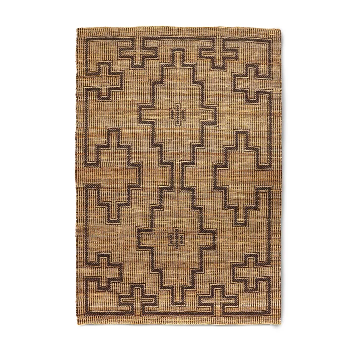 HKliving - Tuareg jute vloerkleed, 200 x 300 cm, bruin
