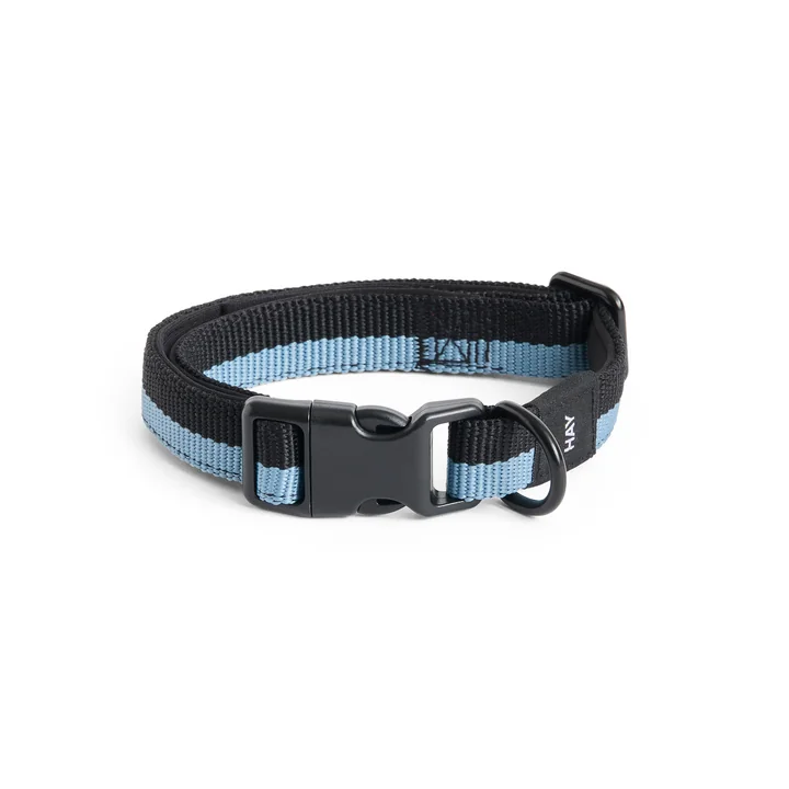 HAY - Dogs Halsband, S/M, blauw / zwart