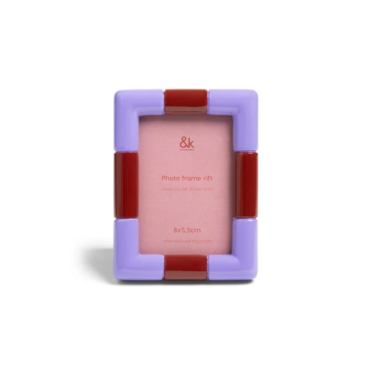 & klevering Rift - Fotolijst, 7,5 x 10 cm, paars / bordeaux