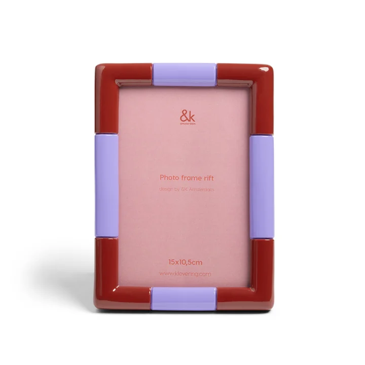 & klevering Rift - Fotolijst, 13 x 18 cm, bordeaux / paars