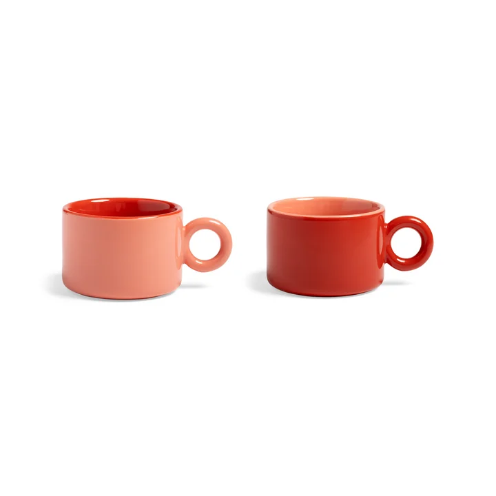 & klevering Chiquito - Beker, 0,2 l, rood (set van 2)