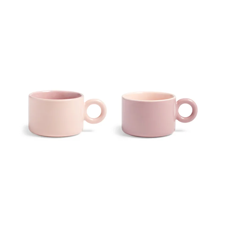 & klevering Chiquito - Mok, 0,2 l, roze (set van 2)