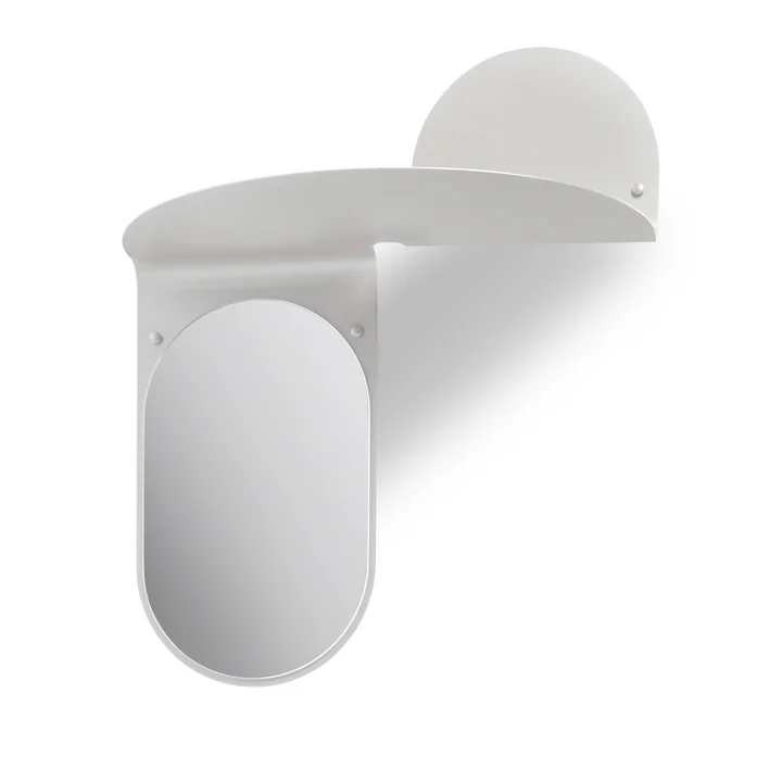 & klevering - Klapspiegel, 53 x 63 cm, grijs