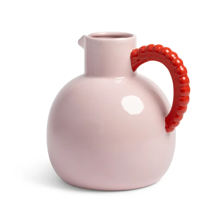 & klevering - Perle karaf, 2,5 liter, roze/rood