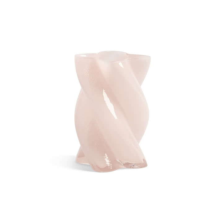 & klevering - Marshmallow Opaque Vaas 19,5 x Ø 13,5 cm, roze