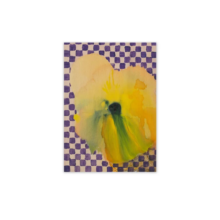 Paper Collective - Flower with Checks 02, 30 x 40 cm