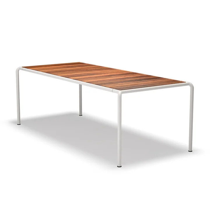 HOUE - Avanti eettafel voor buiten, 222 x 98 cm, essen / gedempt wit