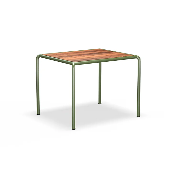 HOUE - Avanti eettafel voor buiten, 98 x 83 cm, essen / olijfgroen
