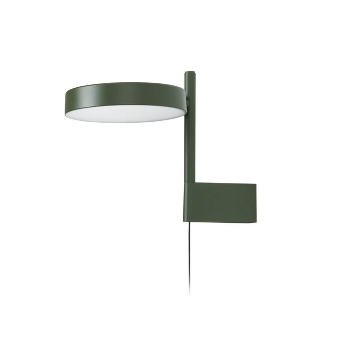 Wästberg - w242 Pastille aluminium LED wandlamp br1, olijfgroen RAL 6003