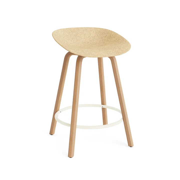 Normann Copenhagen - Mat barkruk 65 cm, hennep / crème