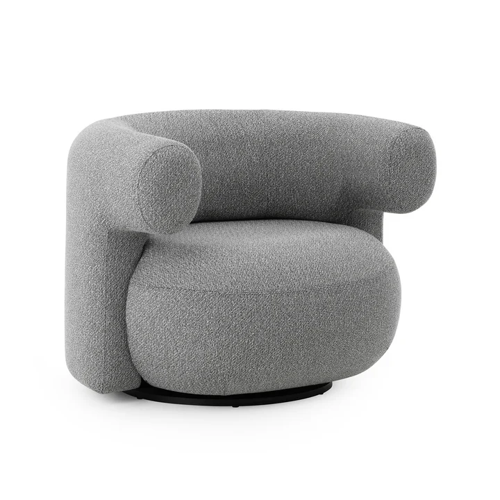 Normann Copenhagen - Burra buiten lounge stoel met draaifunctie, fluister (Savane J349)