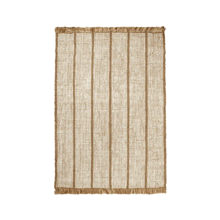 Ferm Living - Athens Stripes vloerkleed, 170 x 240 cm, naturel / gebroken wit