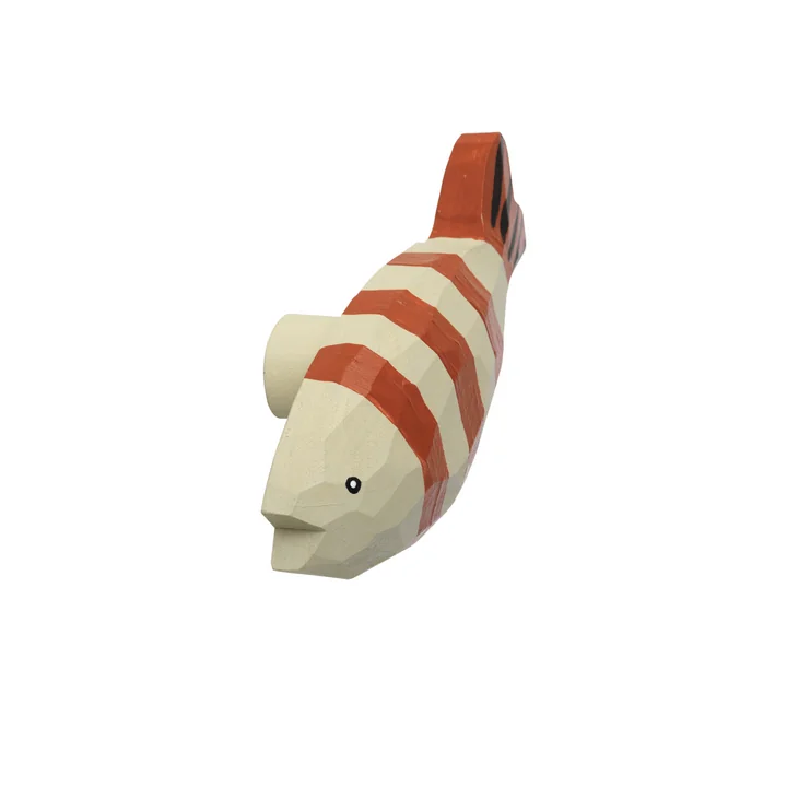 Ferm Living - Houthaken, visstroken, gebakken klei / licht cele