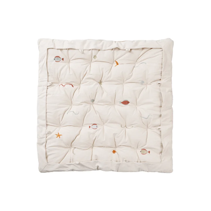 Ferm Living - Habour speelmat, 100 x 100 cm, naturel