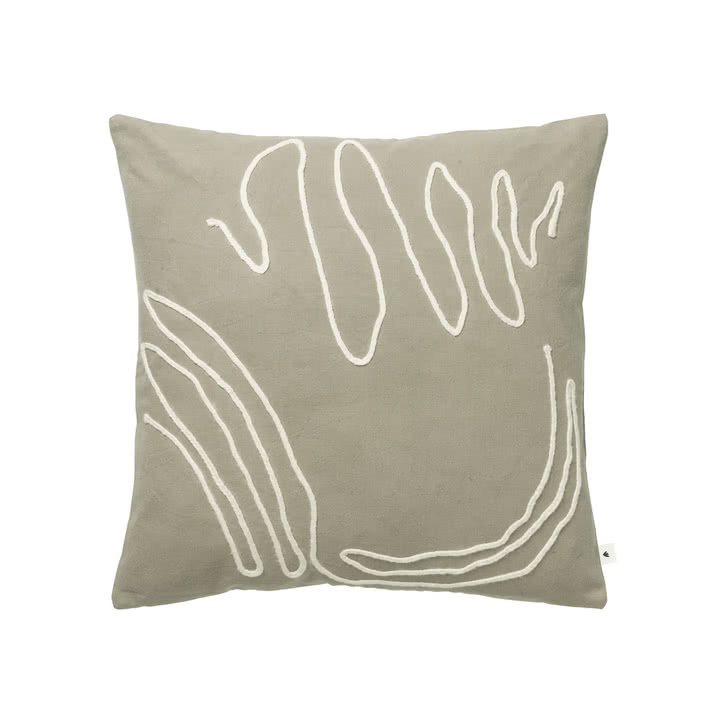 Ferm Living - Jot kussen, 50 x 50 cm, iepengroen