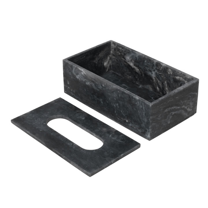 Ferm Living - Mist cosmetische tissuebox, houtskool