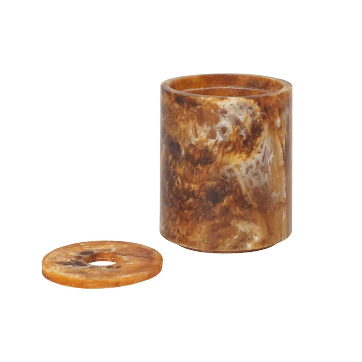 Ferm Living - Mist Wattenstaafjespotje, Ø 8 x H 9,4 cm, suikerkelp