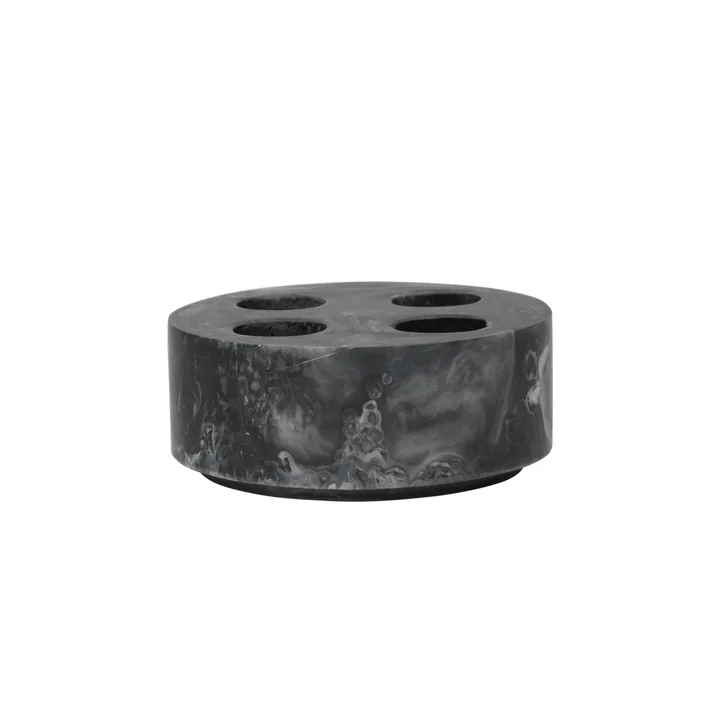 Ferm Living - Mist tandenborstelhouder, multi, Ø 10 cm, houtskool