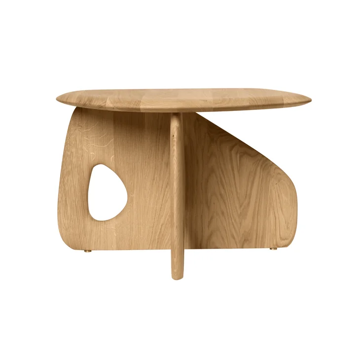 Ferm Living - Oar Salontafel 50, eiken naturel, 58,5 x 40,2 cm
