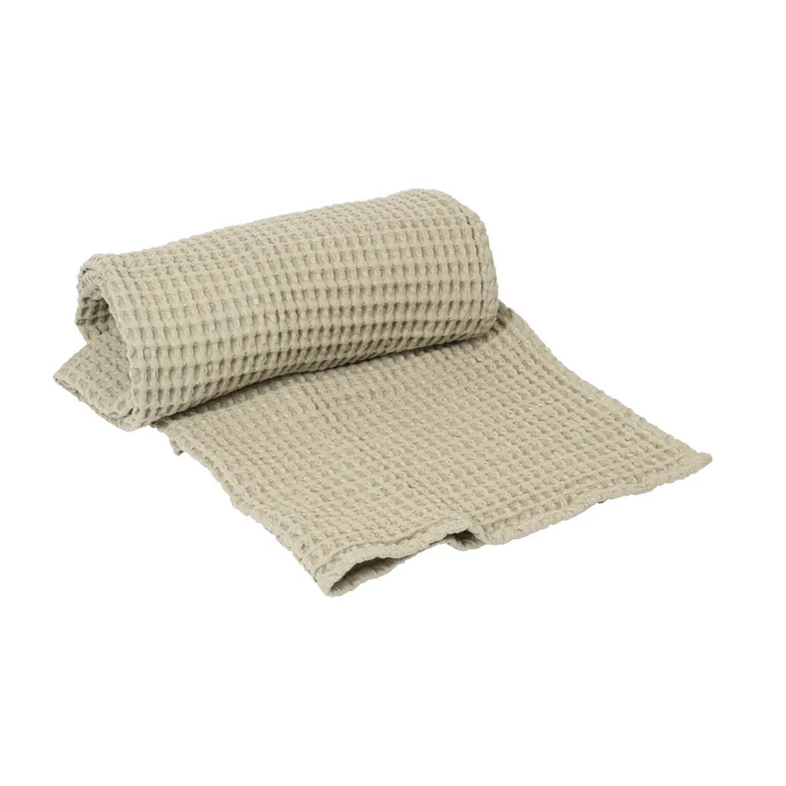 Ferm Living - Organic Badhanddoek, 70 x 140 cm, licht celedon