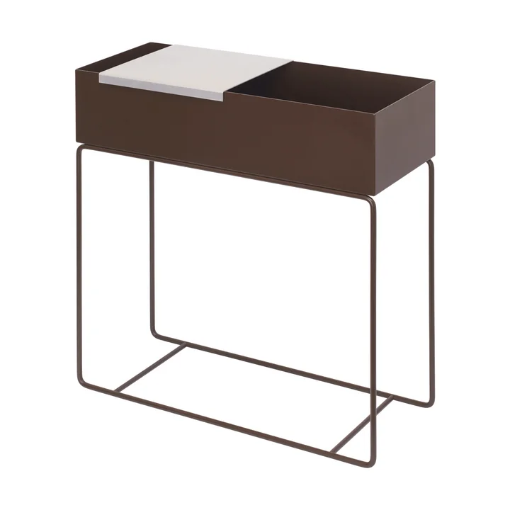 Ferm Living - Plant Box met dienblad, aluminium