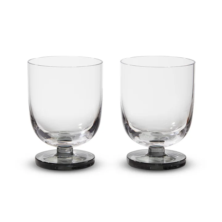 Tom Dixon - Puck waterglas, smoke (set van 2)