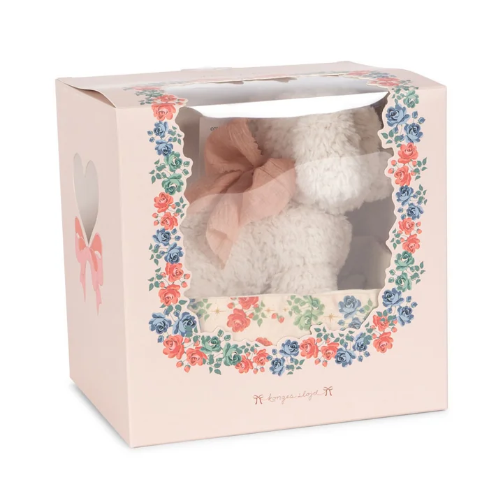 Konges Sløjd - Madeleine knuffel met mandje, puppy, fiola