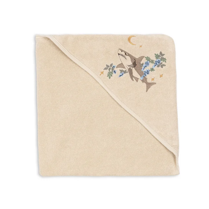 Konges Sløjd - Badstof handdoek met capuchon, zomerzand