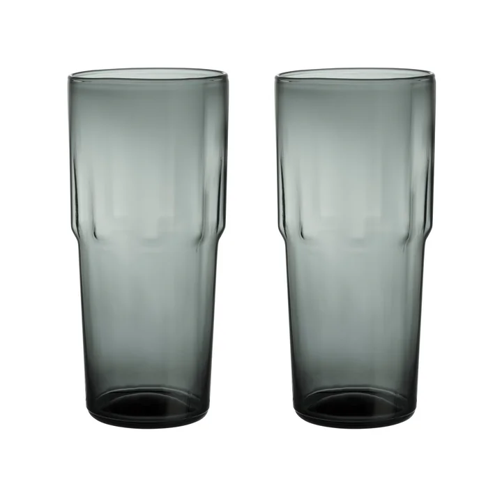 Iittala - Solare drinkglas, 0,39 l, staalgrijs (set van 2)
