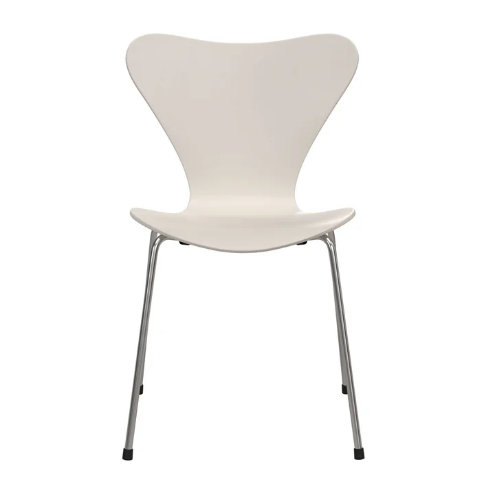 Fritz Hansen - Serie 7 stoel, niet bekleed, verchroomd / 7:14 AM beige (Special Edition 2025)