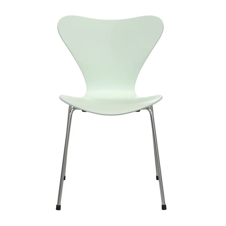 Fritz Hansen - Serie 7 stoel, niet bekleed, verchroomd / 7:14 AM groen (Special Edition 2025)