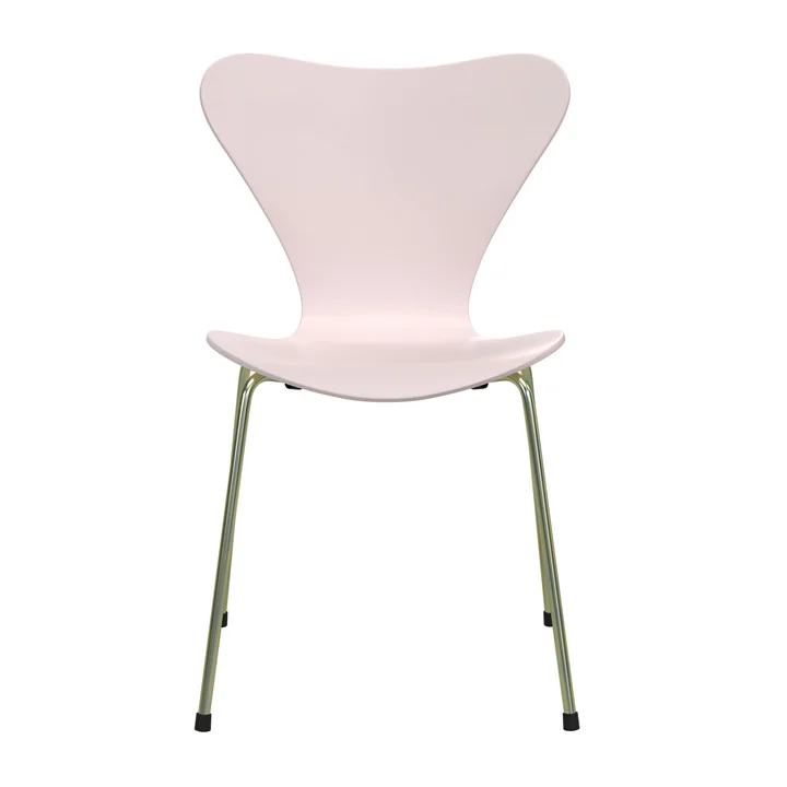 Fritz Hansen - Serie 7 stoel, niet bekleed, regenboog / 7:14 AM roze (Speciale Editie 2025)