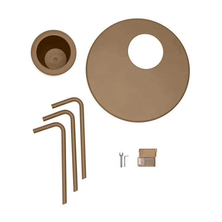 Fatboy - Bakkes bijzettafel Ø 60 cm, mochaccino