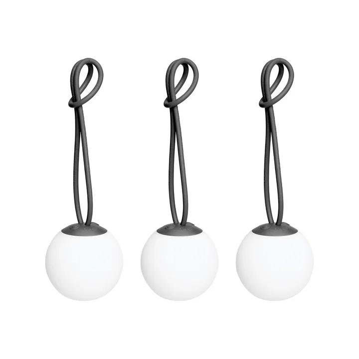 Fatboy - Bolleke Mini Hanglamp, antraciet (set van 3)